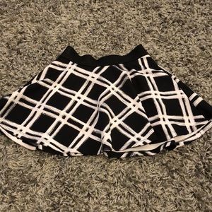 Black and white skater skirt from justice